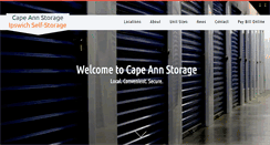 Desktop Screenshot of capeannstorage.com