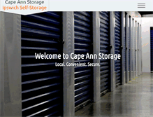 Tablet Screenshot of capeannstorage.com